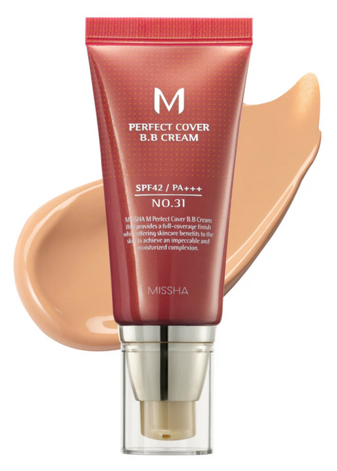 미샤 M 퍼펙트 커버 비비크림 31호 브라이트 베이지 SPF 42 PA+++ 50ml
