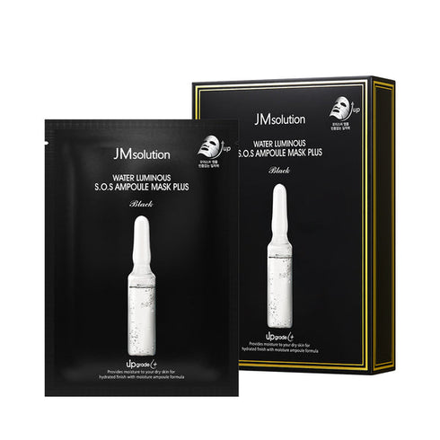 JMsolution Water Luminous S.O.S Ampoule Mask Plus Black 10 Sheets
